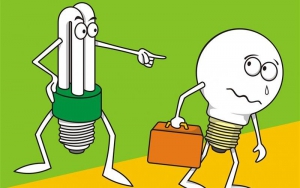جایگزینی لامپهای رشته ای معمولی با لامپهای کم مصرف
